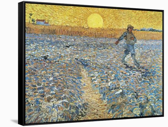 The Sower, 1888-Vincent van Gogh-Framed Stretched Canvas