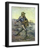 The Sower (After Millet) 1890-Vincent van Gogh-Framed Giclee Print