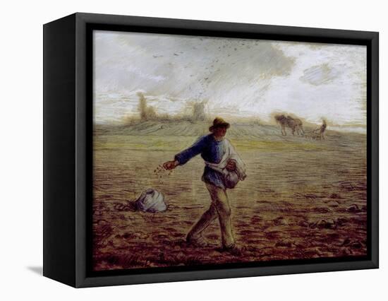 The Sower, C.1865-Jean-François Millet-Framed Stretched Canvas