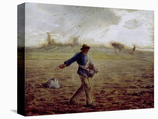 The Sower, C.1865-Jean-François Millet-Stretched Canvas