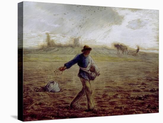 The Sower, C.1865-Jean-François Millet-Stretched Canvas