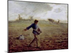 The Sower, C.1865-Jean-François Millet-Mounted Giclee Print