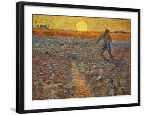 The Sower, c.1888-Vincent van Gogh-Framed Giclee Print