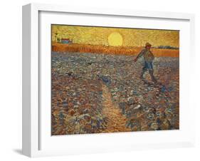 The Sower, c.1888-Vincent van Gogh-Framed Giclee Print