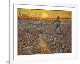 The Sower, c.1888-Vincent van Gogh-Framed Giclee Print