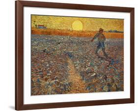 The Sower, c.1888-Vincent van Gogh-Framed Giclee Print