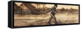 The Sower, from a Series of Four Drawings Representing the Four Seasons-Vincent van Gogh-Framed Stretched Canvas