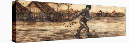 The Sower, from a Series of Four Drawings Representing the Four Seasons-Vincent van Gogh-Stretched Canvas