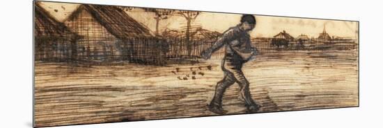 The Sower, from a Series of Four Drawings Representing the Four Seasons-Vincent van Gogh-Mounted Giclee Print