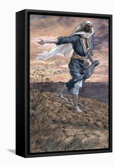 The Sower, Illustration for 'The Life of Christ', C.1886-94-James Tissot-Framed Stretched Canvas