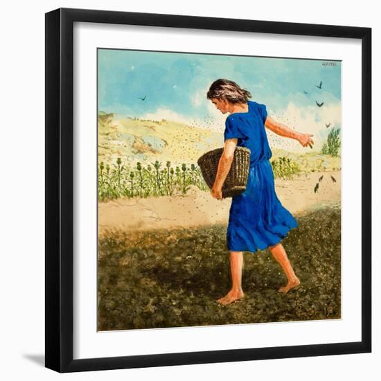 The Sower of the Seed-Clive Uptton-Framed Giclee Print