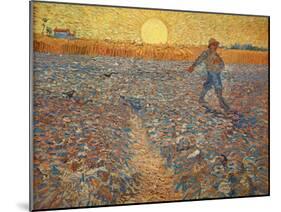 The sower. Oil on canvas.-Vincent van Gogh-Mounted Giclee Print