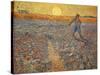 The sower. Oil on canvas.-Vincent van Gogh-Stretched Canvas