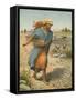 The Sower Sowing the Seed-English School-Framed Stretched Canvas