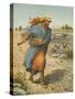 The Sower Sowing the Seed-English School-Stretched Canvas