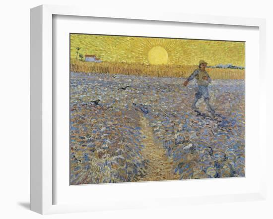 The Sower-Vincent van Gogh-Framed Giclee Print