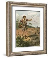The Sower-English School-Framed Giclee Print