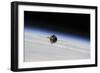 The Soyuz Tma-10M Spacecraft in Orbit Above Earth-null-Framed Photographic Print