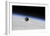 The Soyuz Tma-10M Spacecraft in Orbit Above Earth-null-Framed Photographic Print