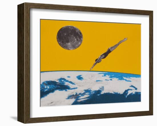 The space dive-Anne Storno-Framed Giclee Print