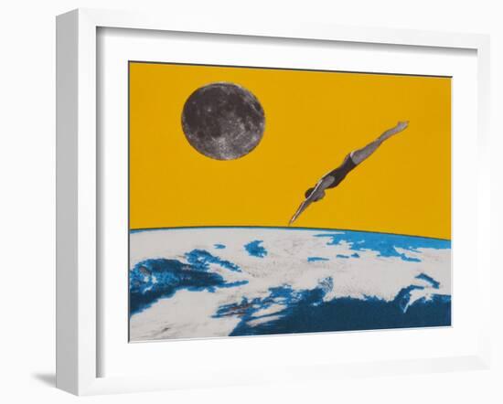 The space dive-Anne Storno-Framed Giclee Print