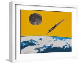 The space dive-Anne Storno-Framed Giclee Print