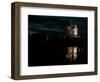 The Space Shuttle Atlantis is Reflected in a Pond on Pad 39B-null-Framed Photographic Print