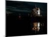 The Space Shuttle Atlantis is Reflected in a Pond on Pad 39B-null-Mounted Photographic Print