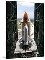 The Space Shuttle Discovery Begins Its Six Hour Trek from the Vehicle Assembly Building-null-Stretched Canvas