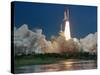 The Space Shuttle Discovery Rises from the Swamps Surrounding its Pad at Kennedy Space Center-null-Stretched Canvas