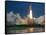 The Space Shuttle Discovery Rises from the Swamps Surrounding its Pad at Kennedy Space Center-null-Framed Stretched Canvas