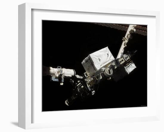 The Space Shuttle Endeavour's Remote Manipulator System (RMS) Robotic Arm August 14, 2007-Stocktrek Images-Framed Photographic Print