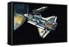 The Space Shuttle-Wilf Hardy-Framed Stretched Canvas