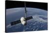 The Spacex Dragon Cargo Craft Prior to Being Released by the Canadarm2 Robotic Arm-null-Stretched Canvas