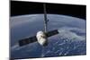 The Spacex Dragon Cargo Craft Prior to Being Released by the Canadarm2 Robotic Arm-null-Mounted Photographic Print