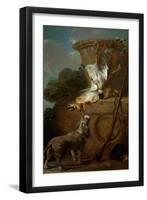 The Spaniel, 1730-Jean-Baptiste Simeon Chardin-Framed Giclee Print