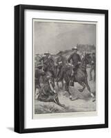 The Spanish-American Crisis, Types of the United States Army in Campaigning Uniform-Richard Caton Woodville II-Framed Giclee Print