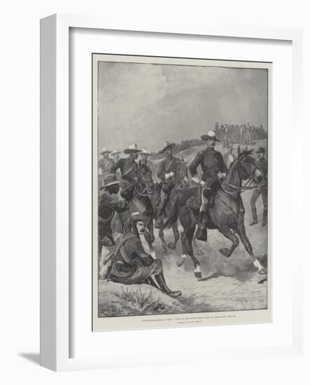 The Spanish-American Crisis, Types of the United States Army in Campaigning Uniform-Richard Caton Woodville II-Framed Giclee Print