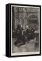 The Spanish-American War, a Scene in a Church in Cadiz-null-Framed Stretched Canvas