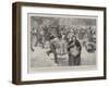 The Spanish-American War, Distributing Food to the Starving Poor at Santa Cristina, Madrid-Frank Craig-Framed Giclee Print