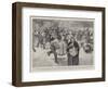 The Spanish-American War, Distributing Food to the Starving Poor at Santa Cristina, Madrid-Frank Craig-Framed Premium Giclee Print