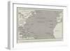 The Spanish-American War, Map Illustrating the Relative Positions of the Two Countries-null-Framed Giclee Print