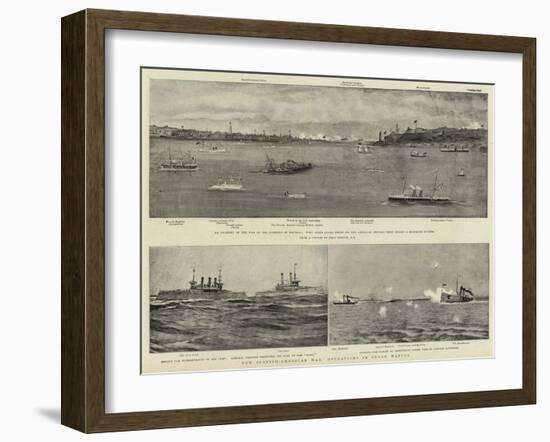 The Spanish-American War, Operations in Cuban Waters-null-Framed Giclee Print