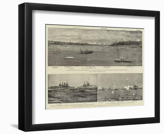 The Spanish-American War, Operations in Cuban Waters-null-Framed Giclee Print