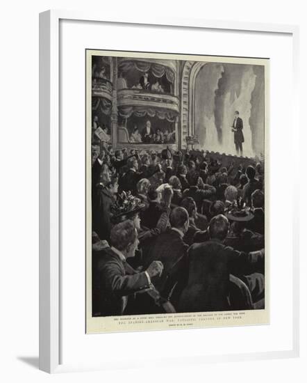 The Spanish-American War, Patriotic Fervour in New York-Henry Marriott Paget-Framed Giclee Print