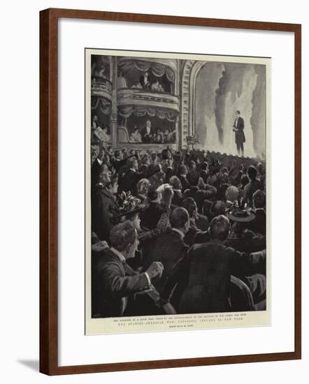 The Spanish-American War, Patriotic Fervour in New York-Henry Marriott Paget-Framed Giclee Print