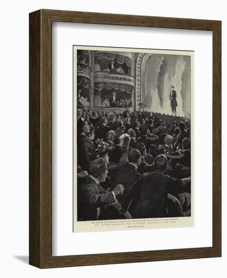 The Spanish-American War, Patriotic Fervour in New York-Henry Marriott Paget-Framed Giclee Print