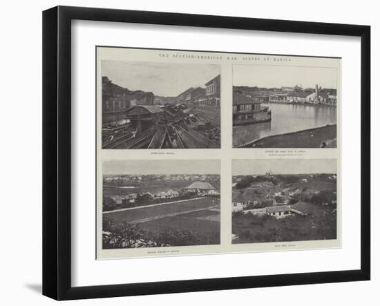 The Spanish-American War, Scenes in Manila-null-Framed Giclee Print