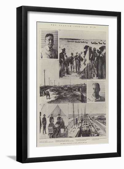 The Spanish-American War, the American Mobilisation at Tampa, Scenes of Camp Life-null-Framed Giclee Print