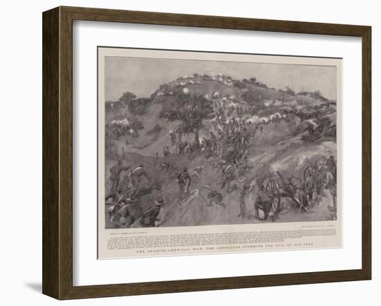 The Spanish-American War the Americans Storming the Hill of San Juan-William Hatherell-Framed Giclee Print